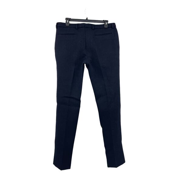 Valentino Pants Mens 38 Dress Slim Tapered Fit Navy Blue Virgin Wool NEW - Picture 2 of 7